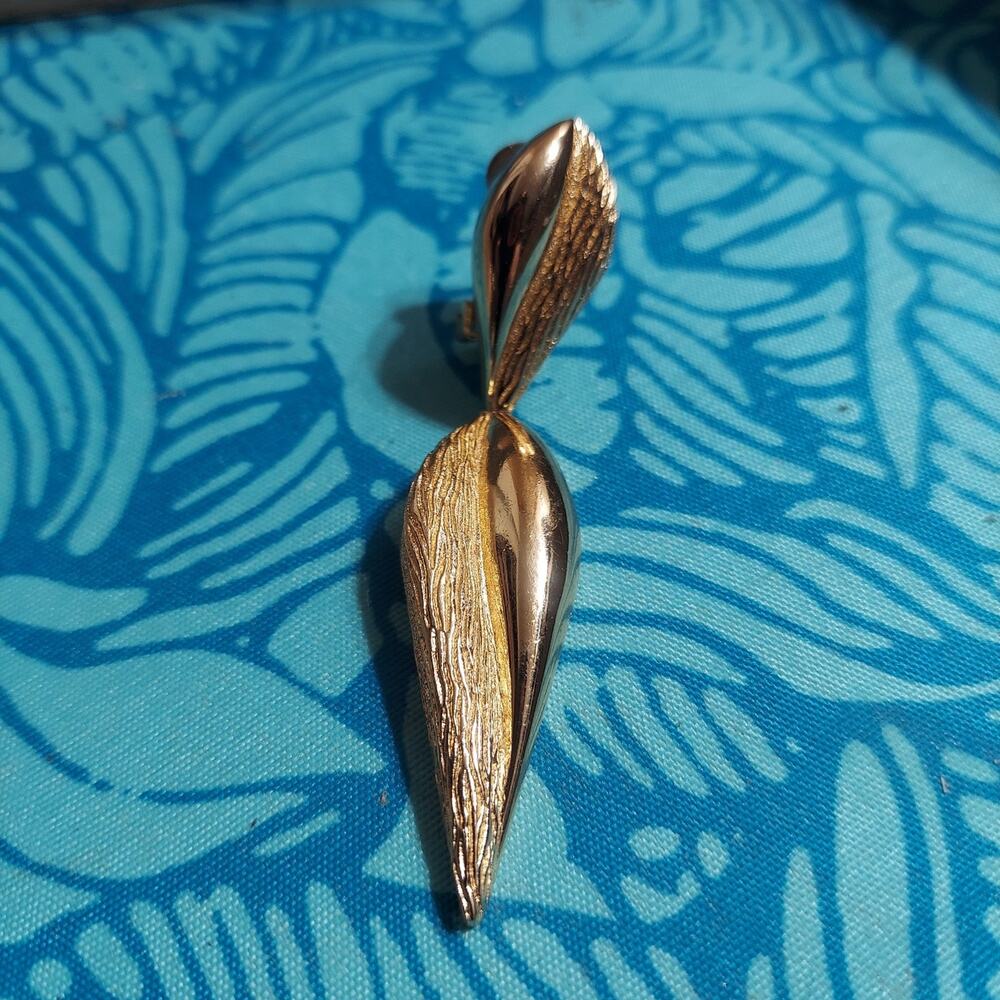 1980s Christian Dior 18K GP SINGLE Clip On Earring / Necklace Pendant